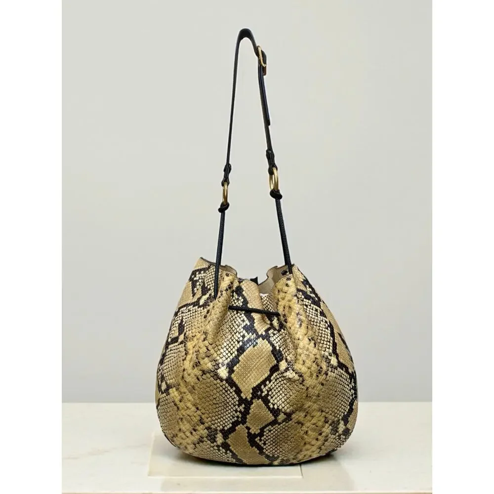 Tory Burch Mercer 151 Exotic Snakeskin Hobo Bag - Picture 2 of 11